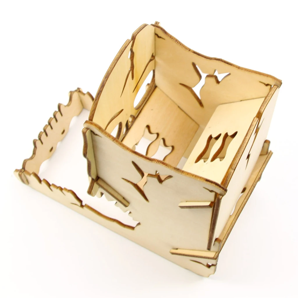 Dice Tower And Tray Wood Skull Carving Dice Easy Roller for RPG Board Games