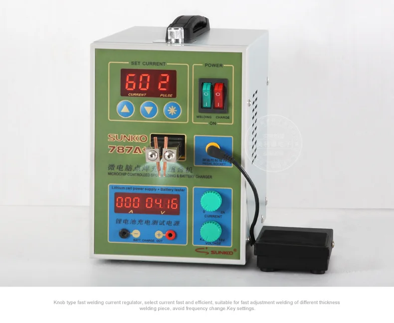 

Sunkko 787A+ Battery Spot Welder Pulse Welding Machine for 18650 Lithium-ion Battery Packs