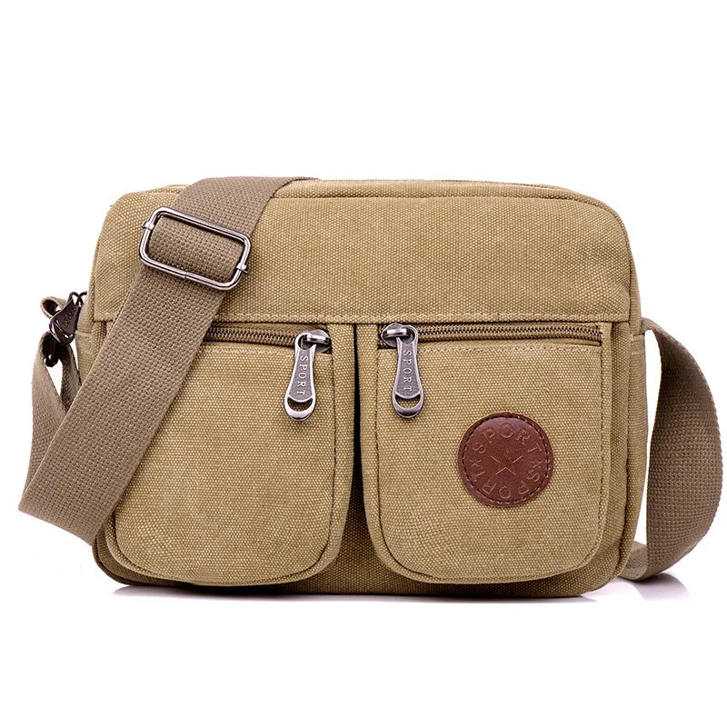 

Men Single-shoulder Canvas Bag Korean-style Casual Canvas Men's Bag Retro MEN'S Messenger Bag Outdoor Bag