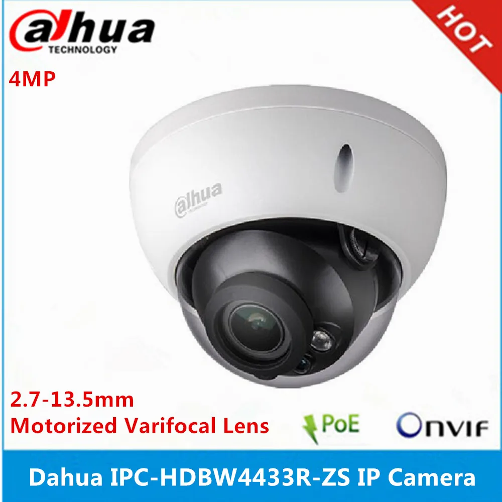 Dahua Starlight Camera IPC HDBW4433R ZS 2.7mm ~13.5mm varifocal motorized lens 4MP IR50M IP camera replace HDBW4431R ZS|ip camera|motorized