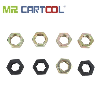 MR CARTOOL 8pcs Car Axle Spindle Rethreading Tool Set Kit M20,22,24 13/16 3/4 x20UNEF Metric Screw Thread Repair Tool 4