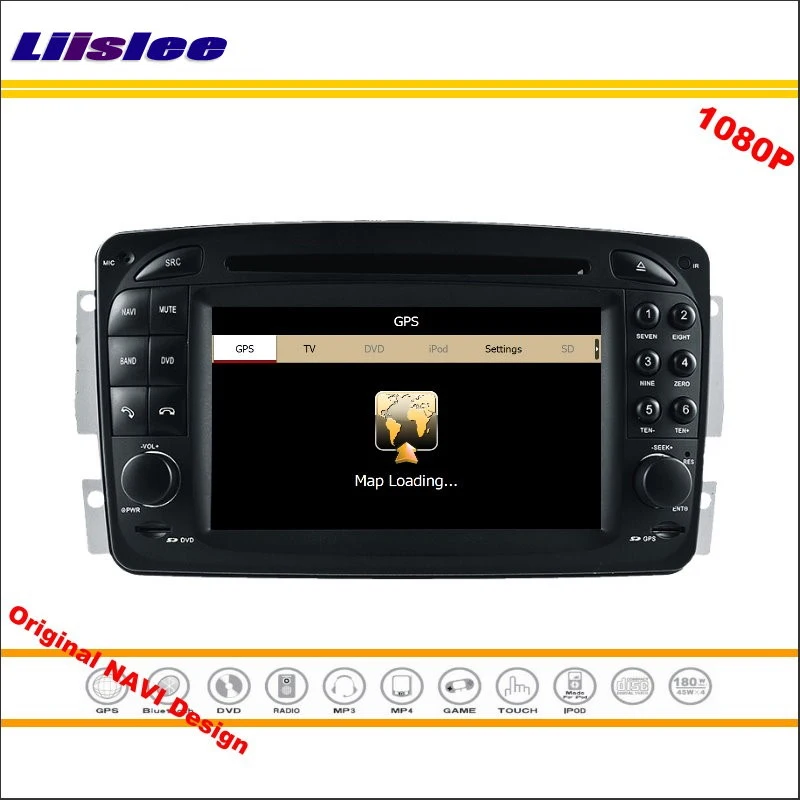 Автомагнитола Liislee для Mercedes Benz M / ML W163, 1998 ~ 2002, CD, DVD-плеер, GPS-навигация, 1080P, HD экран, оригинальная система с Aux Автомагнитола Liislee для Mercedes Benz M / ML W163, 1998 ~ 2002, CD, DVD-плеер, GPS-навигация, 1080P, HD экран, оригинальная система с Aux