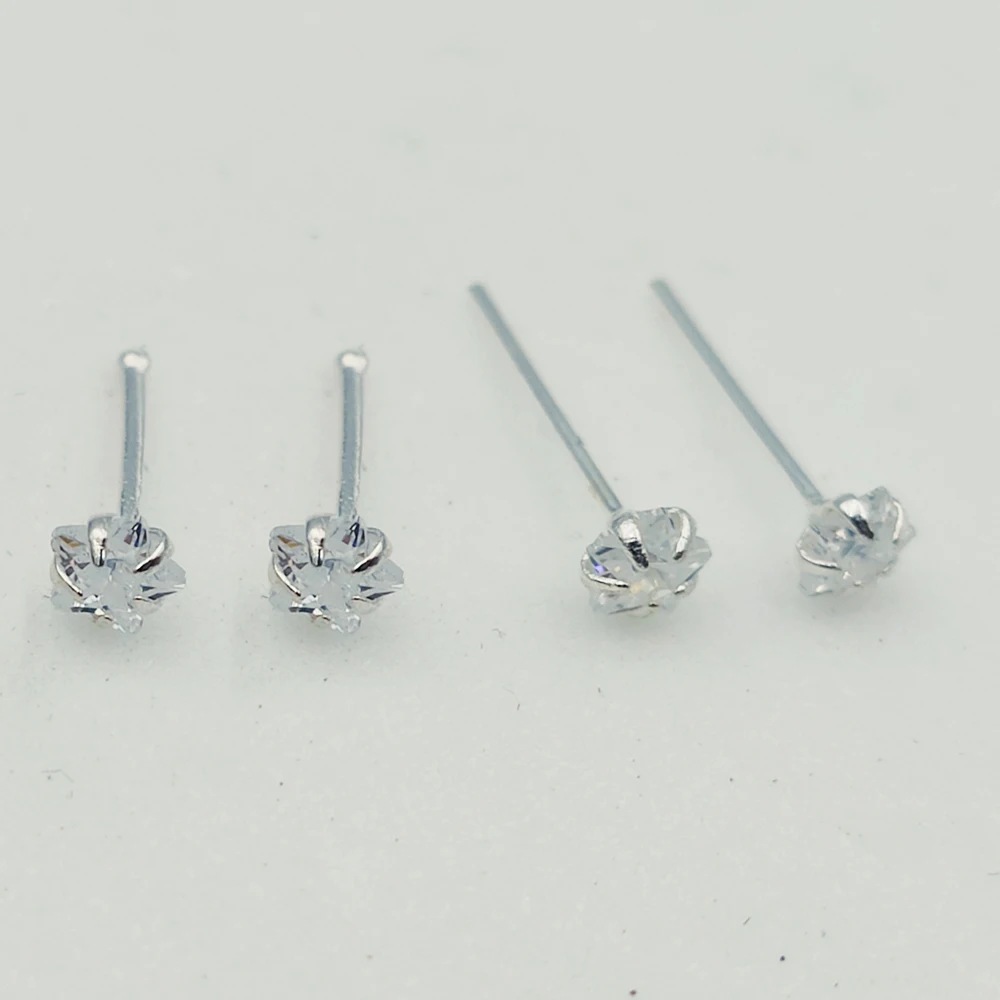 Sterling Silver Nose Stud Body Piercing Jewelry 20pcs/pack nose piercings