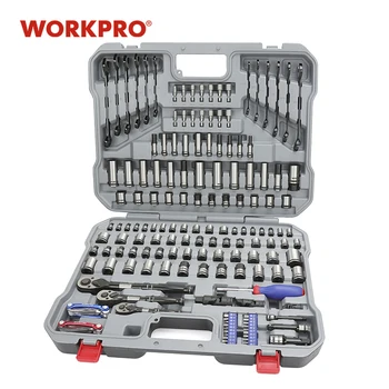 

WORKPRO 164PC Tool Set Hand Tools for Car Repair Set of Tools Instruments Mechanic Tools Sockets Set Ratchet Wrenches Spanners