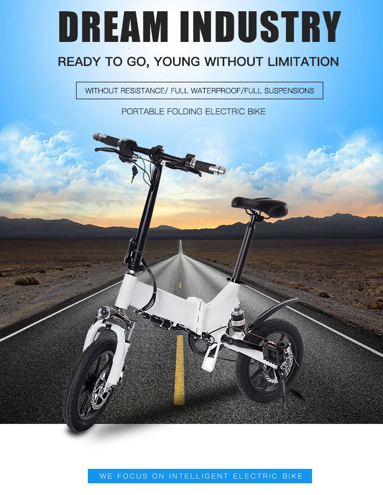 Best Electric Bike Zm14001 New Model Woman Mini Bmx Motor Electric Bike Balance Colored Airless Tire Bicycle 0