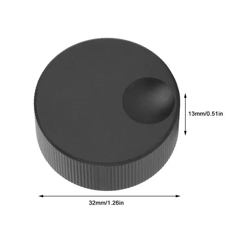 Thread Metal Knob Volume Control Knob 32x13mm Solid Aluminum Knob Encoder for 6mm Potentiometer
