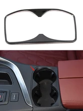 

For Peugeot 4008 5008 GT 2017 2018 2019 2020 Chrome Cup Water Holder Trim Cover Decoration Frame Car Interior Accssories