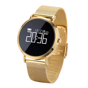 

0.95 inch OLED Round Dial Men Wristwatch Women Sports Smartwatch Fitness Tracker Heart Rate Blood Pressure Monitor For Android