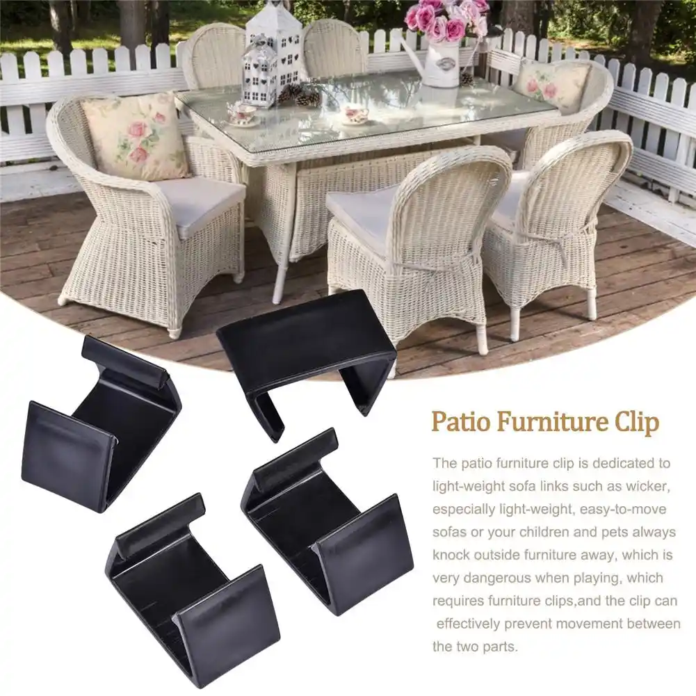 Pack Of 20 Patio Wicker Outdoor Furniture Sectional Sofa Alignment Chair Fasteners Clips Clamps Connectors 6x3 5cm Garden Stakes Aliexpress