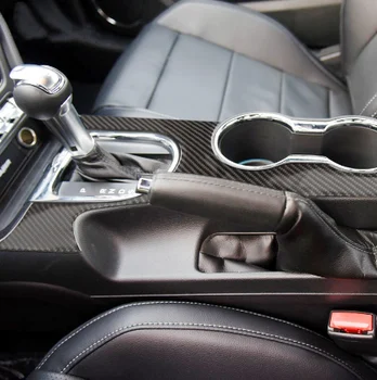 

Airspeed Carbon Fiber Car Gearshift Panel Cover Decoration For Ford Mustang 2015-2017 Center Console Car Accessories Car-styling