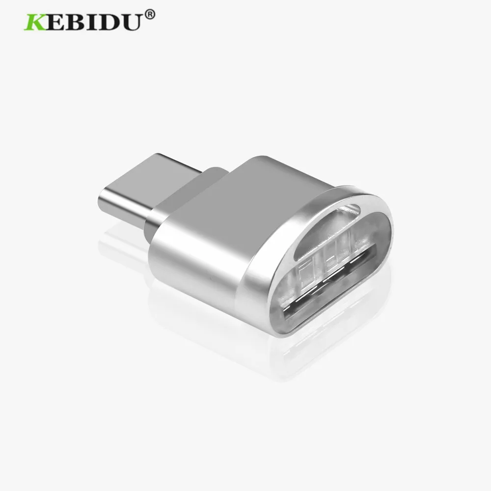 KEBIDU USB 3,1 type C Micro SD TF считыватель карт OTG адаптер для Samsung Galaxy S8 карта памяти Mini Reader type C Micro SD TF