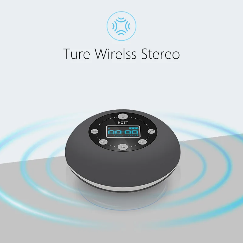 Беспроводной динамик для душа с Bluetooth мощный водонепроницаемый Fm радиоприемник
