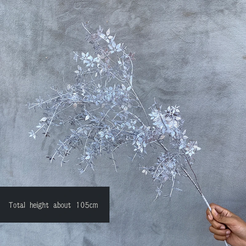 JAROWN Royal Blue Dark Blue Flowers Plant Leaf Material Artificial Flower Row DIY Props Rose Peony Wedding Decoration Party Decoration (38)