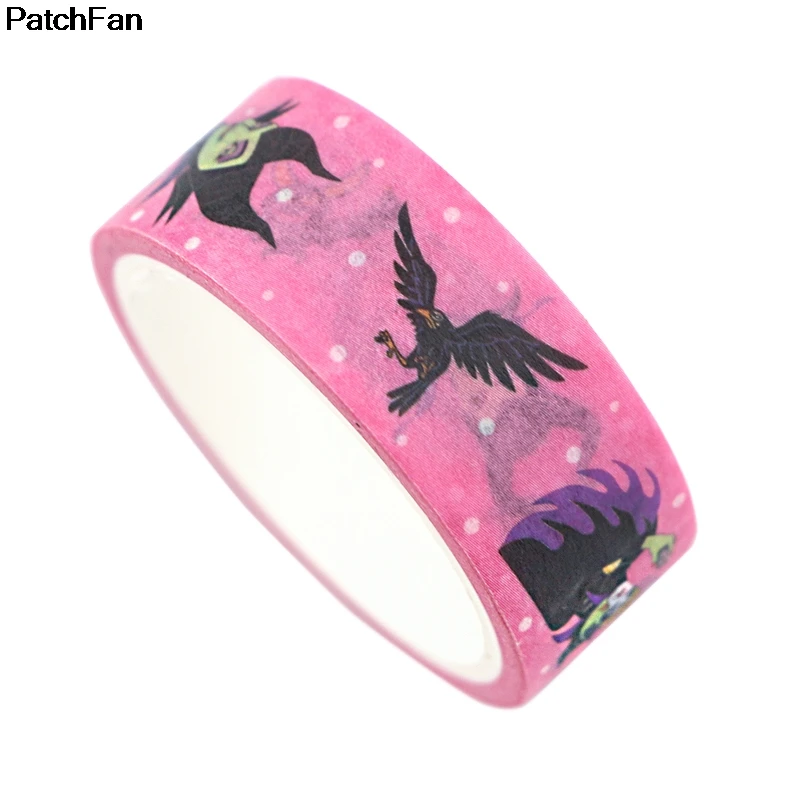 Patchfan Maleficent мультфильм DIY Скрапбукинг липкий клей Васи бумага маскирующая лента печатные узоры наклейки A2683