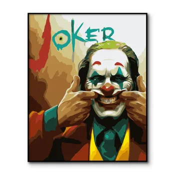 

JOKER oil painting by numbers pictures by numbers Paint By Numbers on Canvas Drawing By Number paint acrylic kits