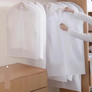 

60x90Cm Thickened Translucent Clothes Dustproof Storage Bag Children'S Clothes Storage Bag Suit Dust Cover