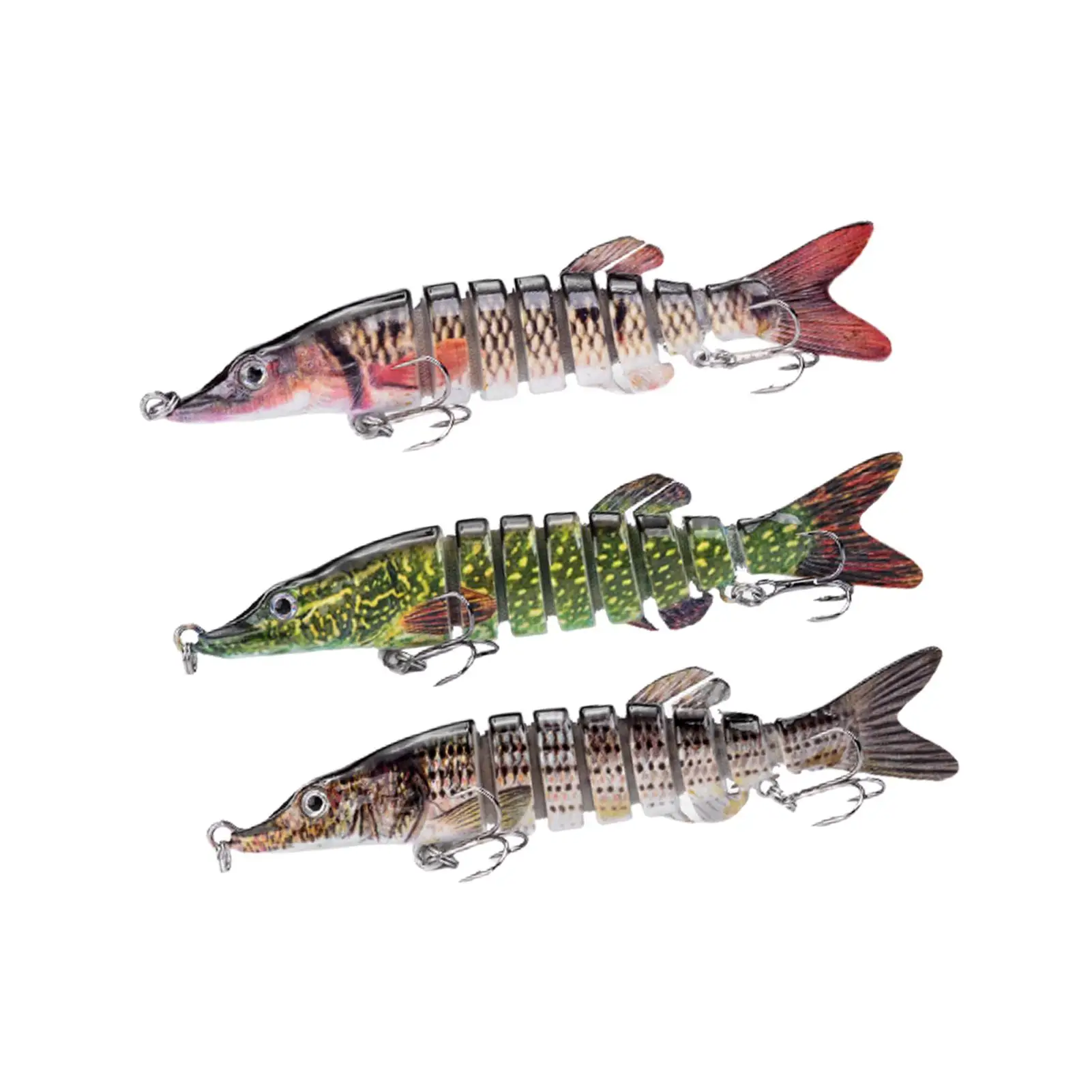 

12.5cm 21g Sinking Wobblers Fishing Lures Jointed Crankbait 8 Segment Hard Artificial Bait For Fishing Tackle Lures Bait