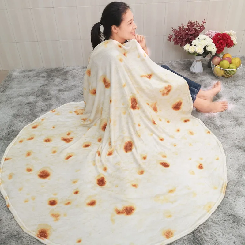 Пицца тортилья одеяло Пита лаваш мягкое одеяло для кровати шерсть диван плед плюшевое покрывало Манта буррито Косе|Одеяла| | АлиЭкспресс - Нелепые товары с Али