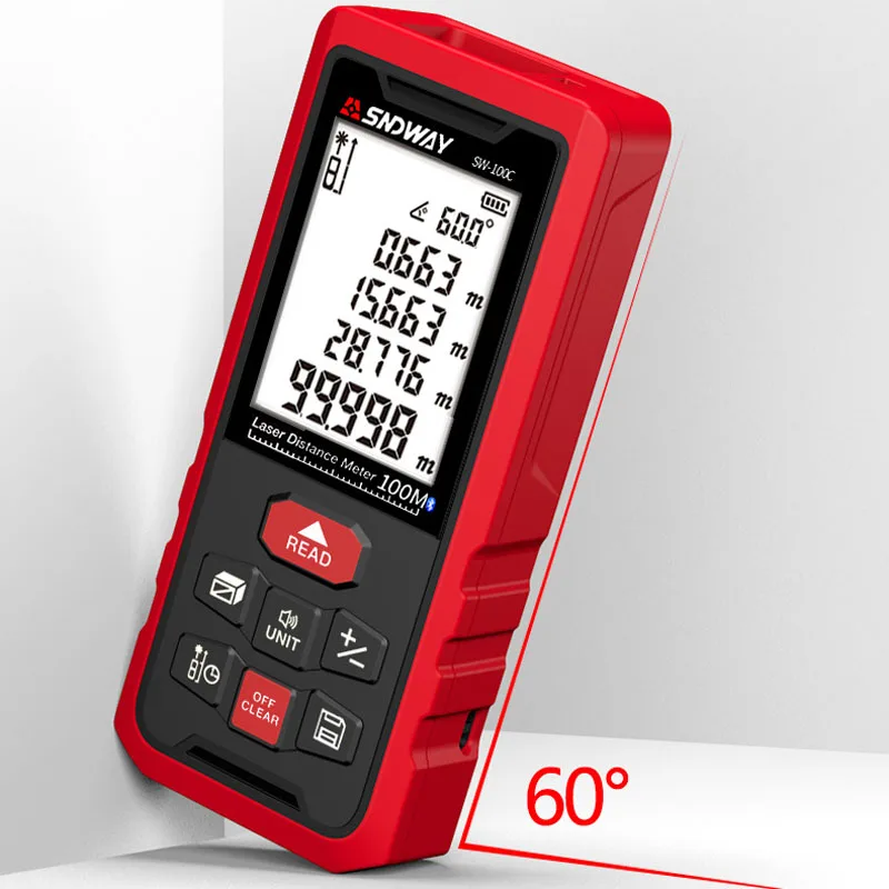 SNDWAY 50M 70M 100M 120M Laser rangefinder Digital Laser distance meter Laser rangefinder Tape distance measurer Ruler Bluetooth SNDWAY 50M 70M 100M 120M Laser rangefinder Digital Laser distance meter Laser rangefinder Tape distance measurer Ruler Bluetooth