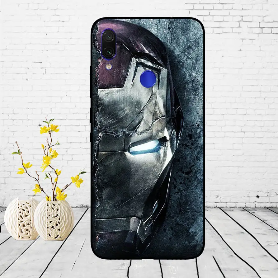 Untuk Xiaomi Redmi Note 7 Hitam Case Silikon Lembut Funda untuk Xiaomi Redmi Catatan 7 Hitam TPU Case Pelindung 6.3 