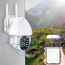 YCC365 – caméra de surveillance dôme extérieure PTZ IP Wifi 3mp/plus, dispositif de sécurité domestique sans fil, avec suivi automatique, Zoom numérique x4 et sirène lumineuse 