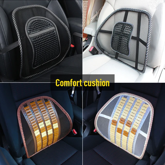 Coussin de massage pour dossier de siège de voiture, soutien lombaire,  ventilé, chaise, bureau, maison, auto