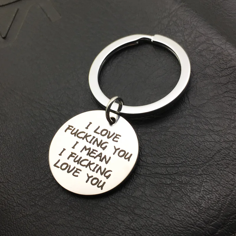 DXJEL из нержавеющей стали Горячая продажа корейский I LOVE YOU брелок подарки семейный