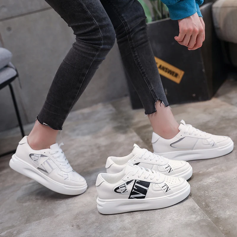 

zapatos mujer 2019 Ladies Fashion Designer Flats leather White Platform Sneakers Women Lace Up Flats causal Shoes