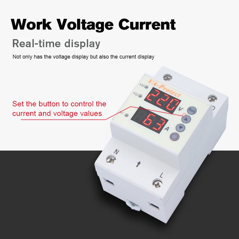 40A 50/60Hz Auto Protector Various Specifications Optional Over-current Over-voltage Protection Relay Circuit Breakers