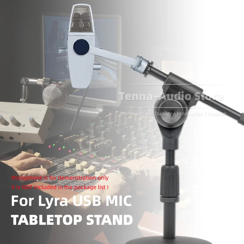Mesa Ajustável Mic Boom Montar Estendendo Suporte para Akg Lyra Usb Microfone Suporte de Gravação Condensador Desktop Titular Rack - Image 3