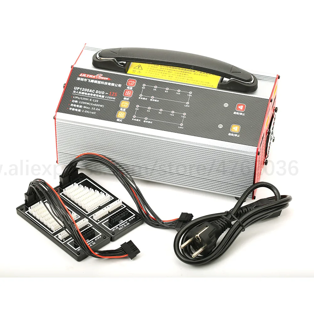 울트라 파워 UP1200AC DUO 6-12S 2-15A 2*600W Lipo/LiHV 배터리 밸런스 충전기, RC UAV 드론 충전기용