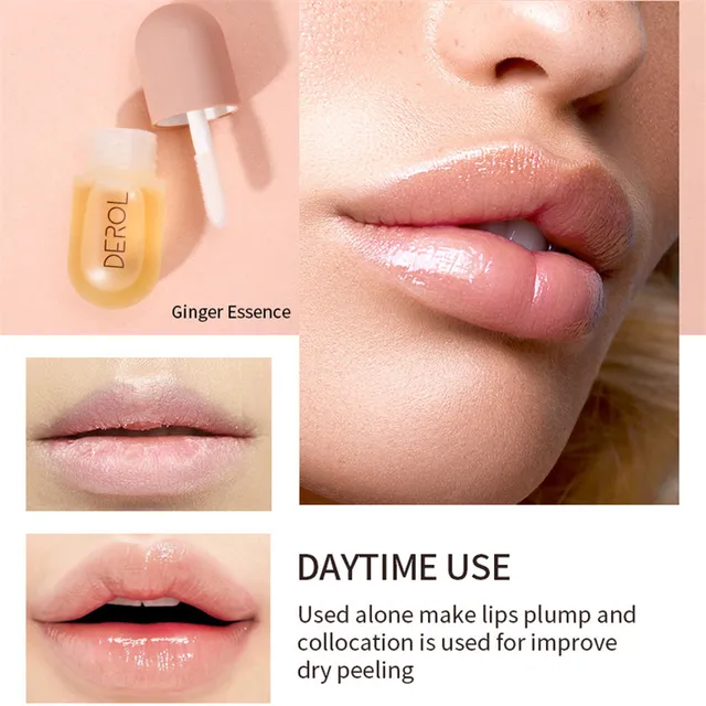 Day Night Instant Volume Lip Plumper Oil Clear Lasting Nourishing Repairing Reduce Lip Fine Line Care Lip Sexy Beauty Cosmetic 3