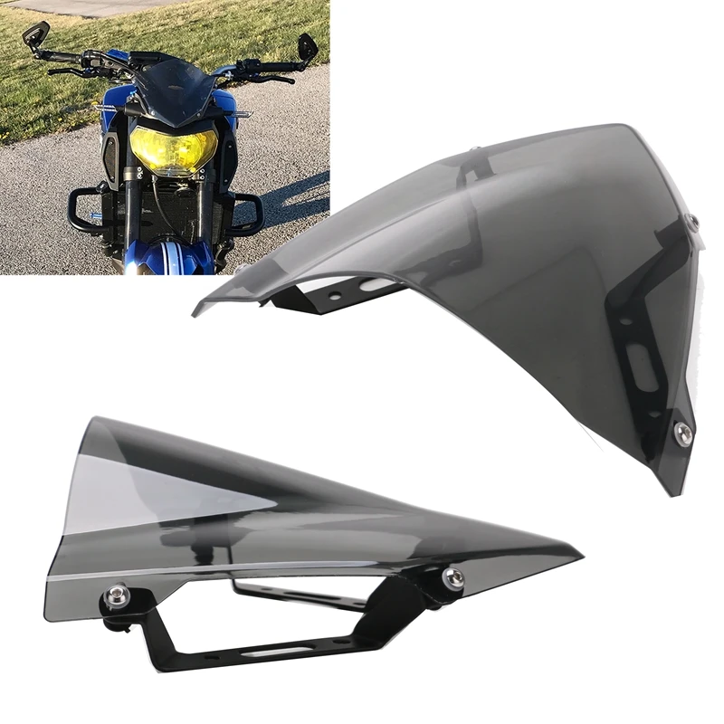Ветровое стекло для YAMAHA MT-07 FZ-07 аксессуары для мотоциклов Pare-Brise ветровые дефлекторы MT07 FZ07 MT FZ 07