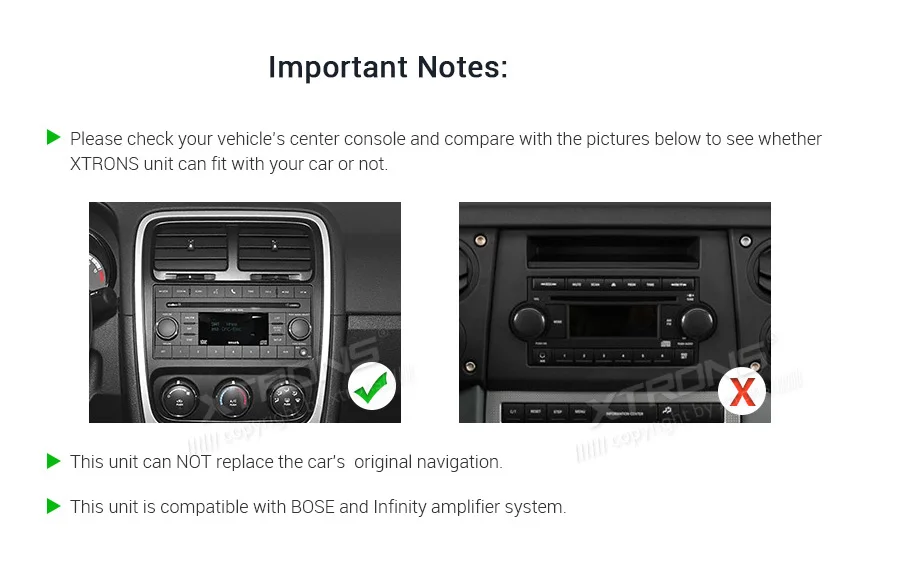 Excellent XTRONS 6.2"Android 9.0 Octa Core 4GB RAM 64GB ROM Car DVD Player Multimedia GPS System TPMS SWC for JEEP for DODGE for Chrysler 5