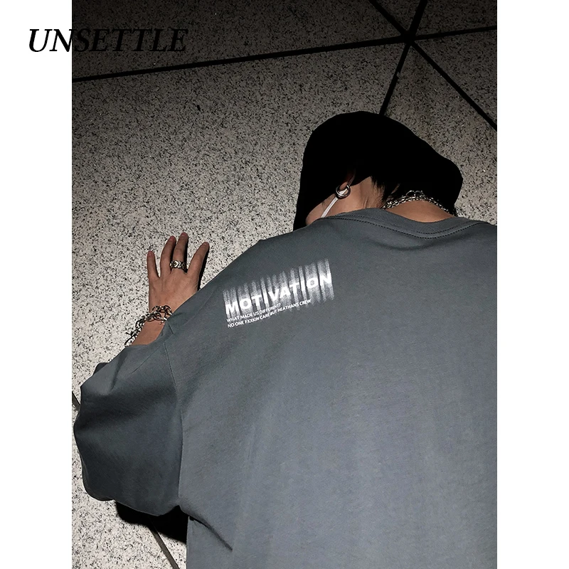 UNSETTLE летняя Мужская/Женская Футболка Harajuku футболка в стиле хип хоп с принтом