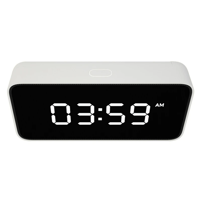  Xiaomi Xiaoai Smart Alarm Clock AI Voice Broadcast Clock ABS Table Dersktop Clocks AutomaticTime Ca - 4000202362212