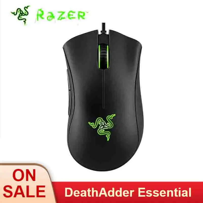 Проводная игровая мышь Razer DeathAdder Essential оптический сенсор 6400DPI 5 независимых