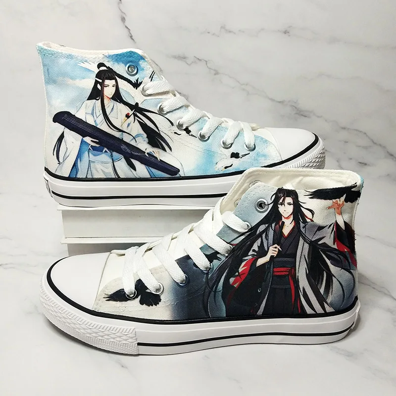 

Unisex Anime Mo Dao Zu Shi Casual High Flat Canvas Shoes Preppy plimsolls Duck Shoes Sneakers