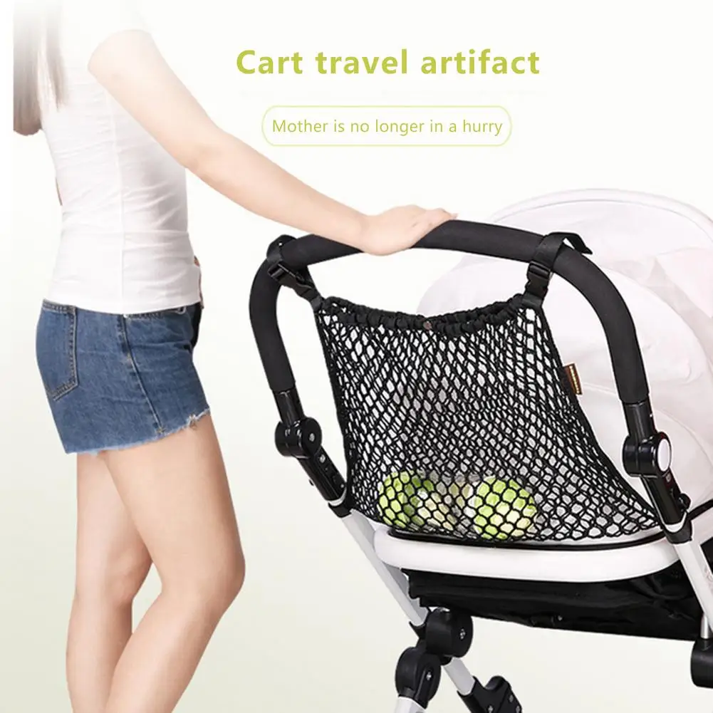 Baby Strollers best of sale Baby Stroller Net Pocket Infant Stroller Mesh Bottle Diaper Storage Organizer Bag Holder Large Size Hanging Stroller Positive baby stroller accessories deals	