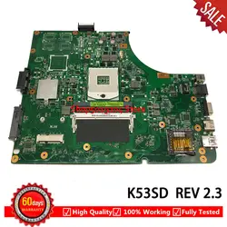 K53SD материнская плата для ноутбука ASUS K53E P53E K53SD материнская плата HM65 DDR3