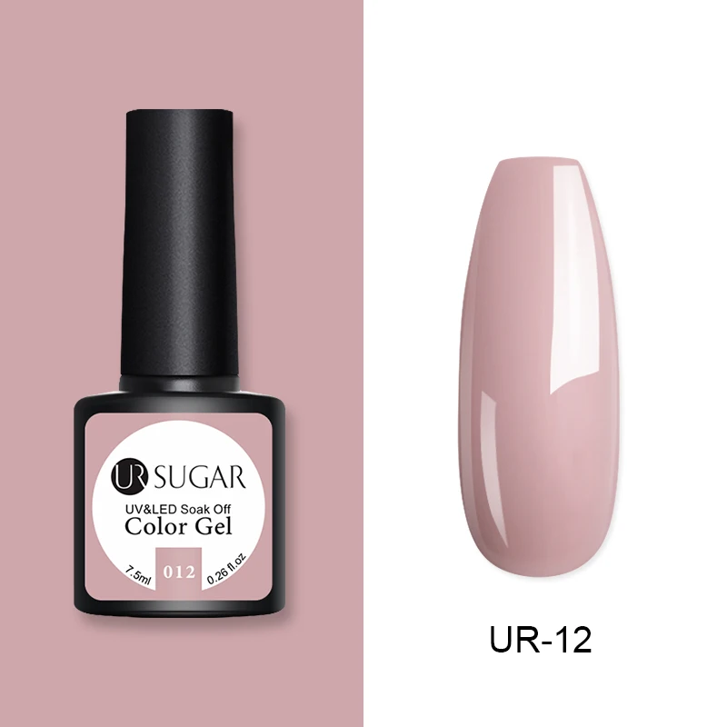 12 Ur Sugar 2 шт./компл. Блестящий Гель-лак для ногтей, комплект с надписью «розовый», гибридный Цвет! полупостоянная Led Гель-лак био-Гели Soak Off УФ гель-Лаки нейл-арта - Цвет: 12