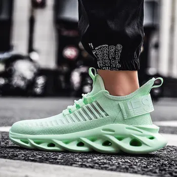 

Hot 2019 Twist bottom Sports Shoes Men Max size 39-46 Breathable Reflective Lace-up 380 Bounce Running Shoes Outdoor Training