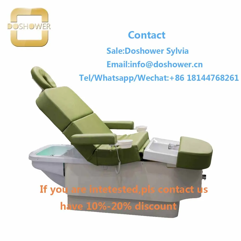 Salon and spa furniture with massage bed foot spa for pedicure massage bed
