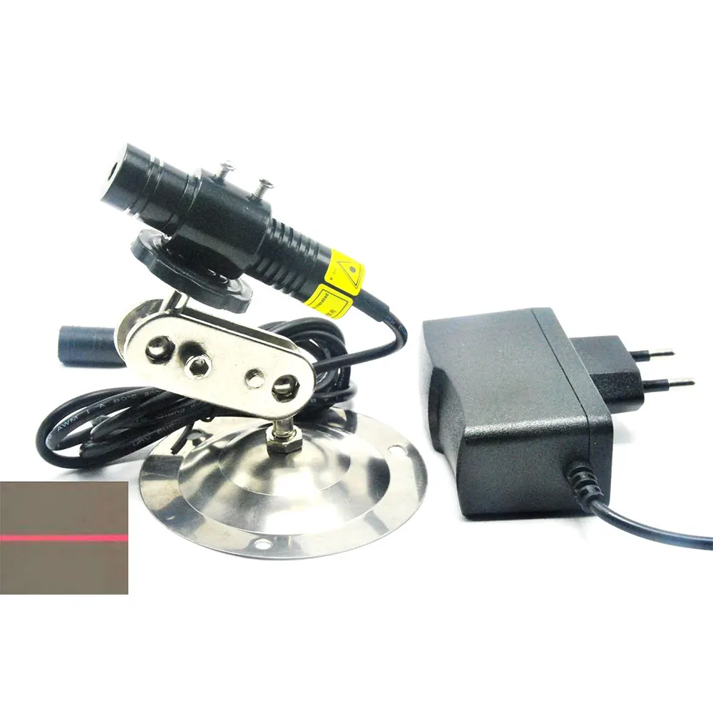 

200mW 650nm Red Laser Diode Line Locator Module w 5V 1A Adapter + 16mm Heatsink