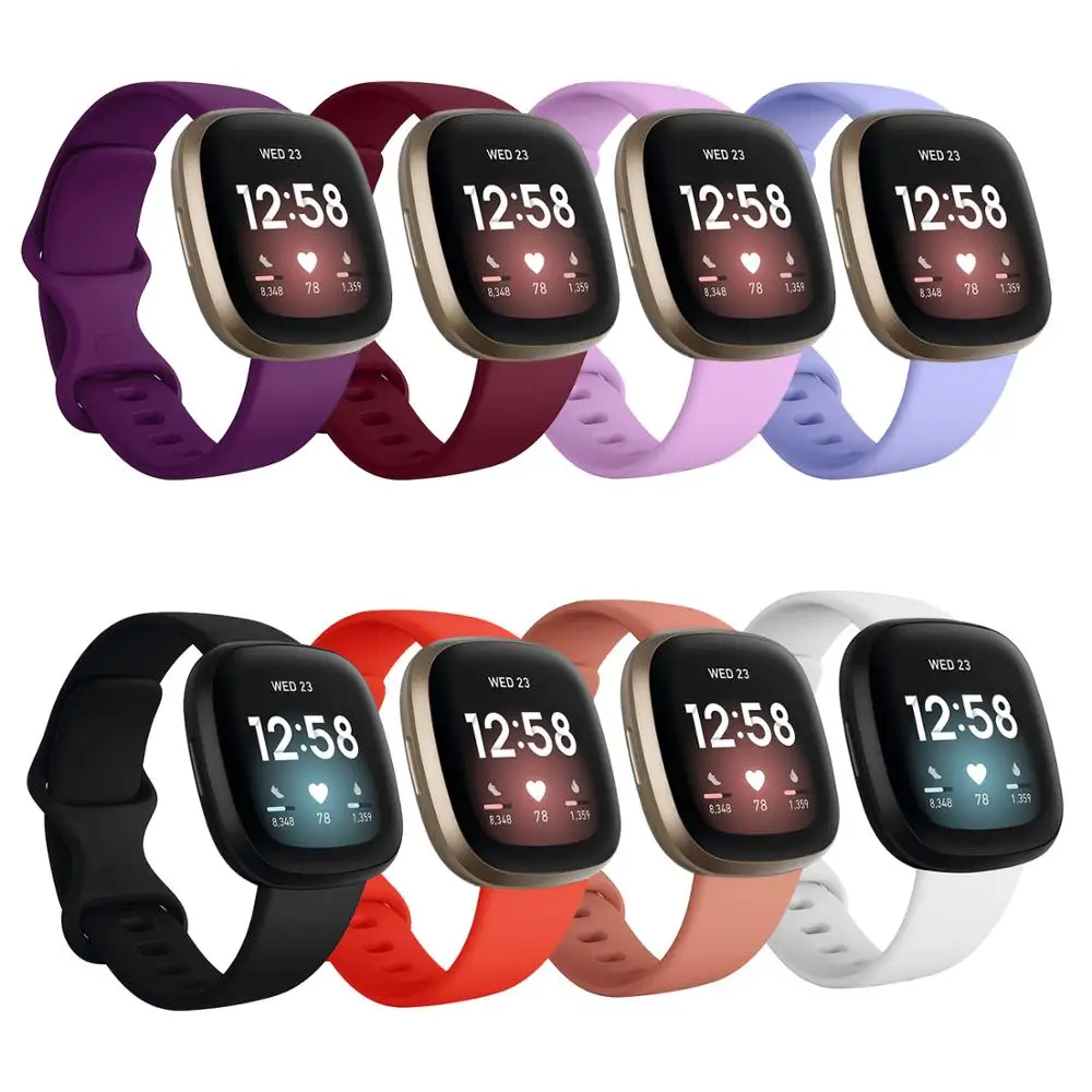 Ремешок для часов Fitbit Versa 3 ремешок спортивный силиконовый браслет Сменный ремень