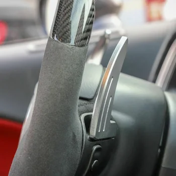 

2pcs Steering Wheel Shift Paddle Shifter Trim Aluminum Alloy Sliver Useful