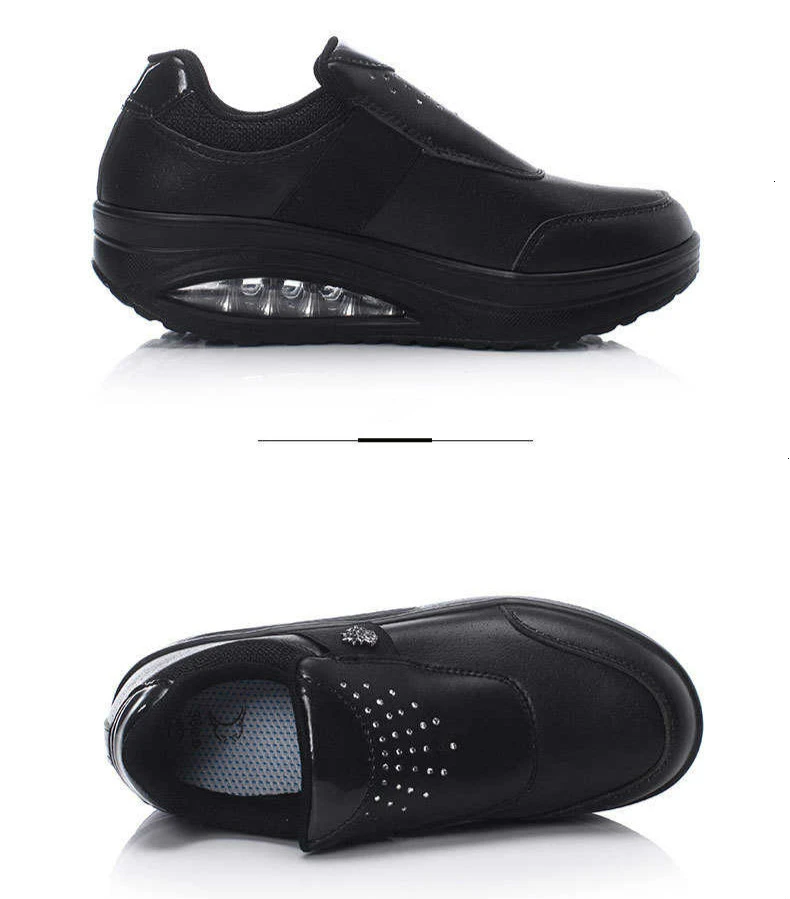 Брендовая спортивная обувь; женская обувь; Цвет Черный; уличная водонепроницаемая обувь на платформе; кроссовки на танкетке; модная обувь; кроссовки на толстой подошве