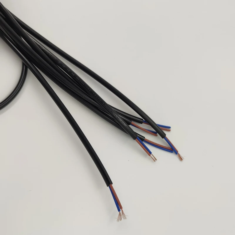 2*0.75mm Electrical Wire Black/White/Transparent Retro Pendant Lamp Cord Retro Edison Lamp Base Overhead Cable