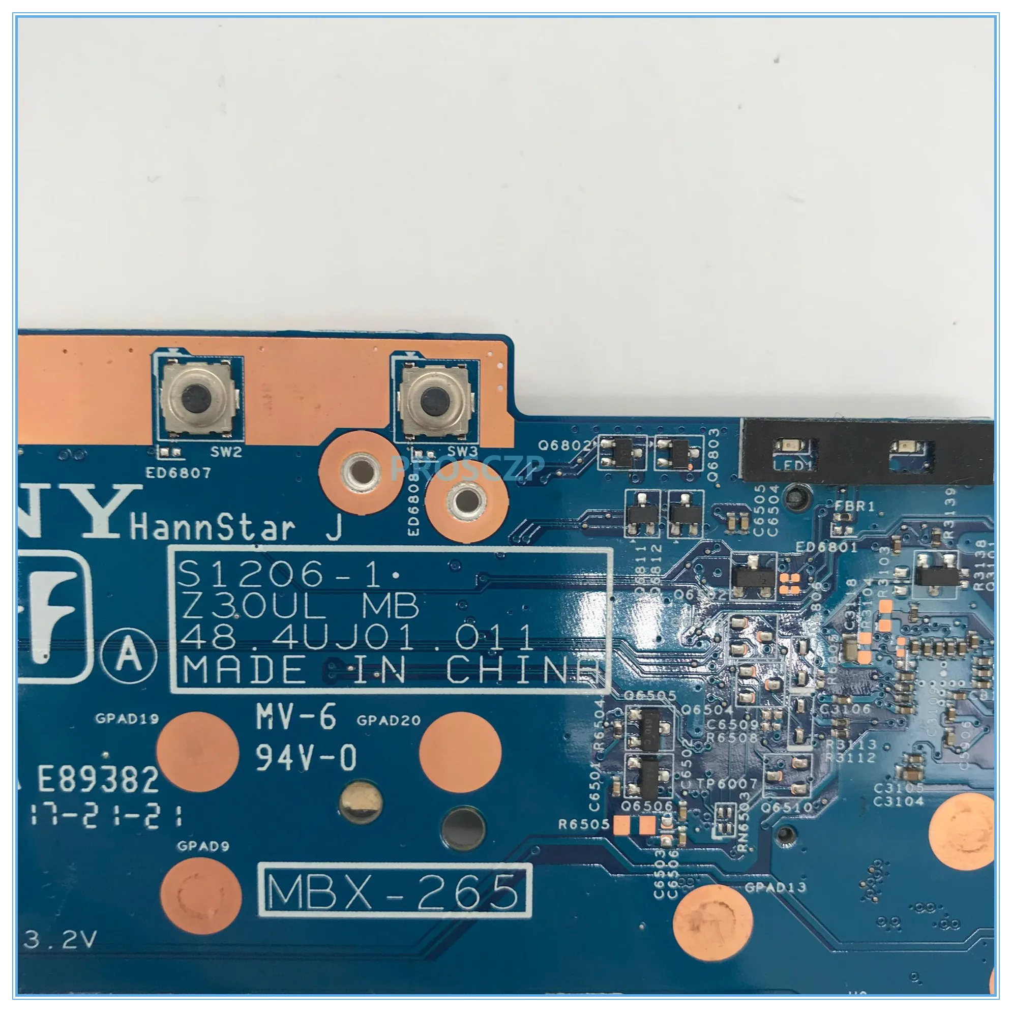 Высокое качество для MBX-265 Материнская плата ноутбука 48.4UJ01.011 S1206-1 с SR0CV I3-2367M ЦП работает хорошо