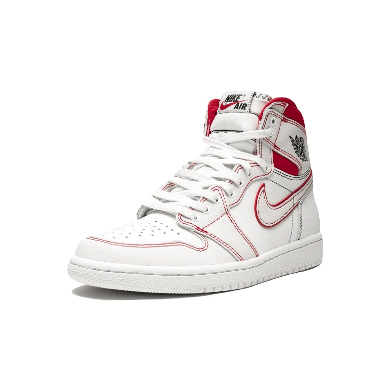 Air Jordan 1 ретро высокие OG "Phantom" мужские новые Sail черные кроссовки 555088-160